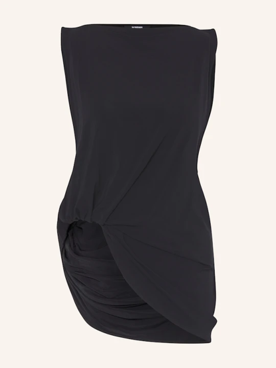 Zdjęcie produktu Jacquemus Bluzka Bez Rękawów Le Haut Peplo Top Z Wycięciem schwarz CZARNY