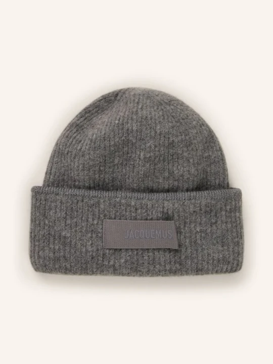 Zdjęcie produktu Jacquemus Czapka Le Bonnet Gros Grain Z Alpaką grau SZARY