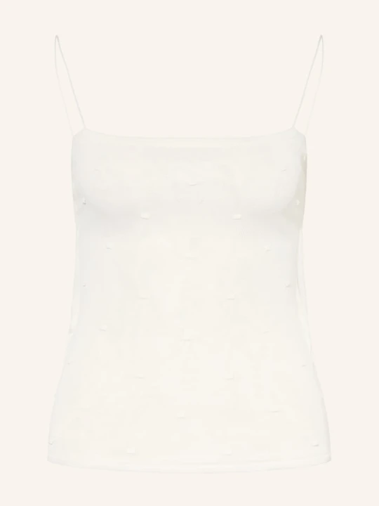 Zdjęcie produktu Jacquemus Dzianinowy Top La Maille Plumetis weiss ECRU