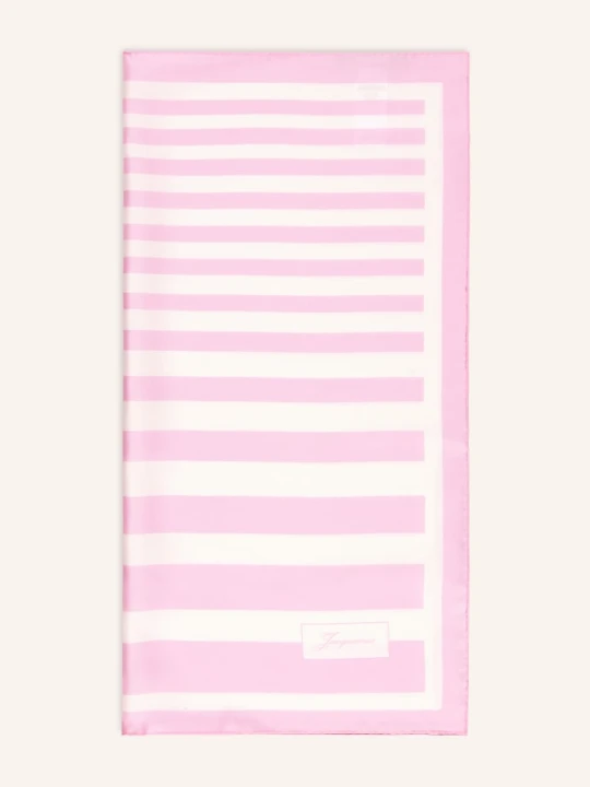 Zdjęcie produktu Jacquemus Jedwabna Chusta Le Foulard À Rayures rosa