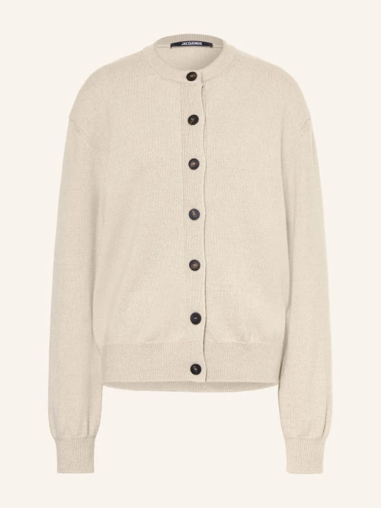 Zdjęcie produktu Jacquemus Kardigan Le Cardigan Moulin Z Wełną Merynosową beige