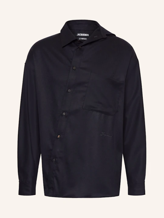Zdjęcie produktu Jacquemus Koszula La Chemise Cuadro Oversized Fit blau GRANATOWY