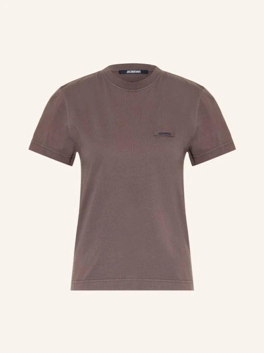 Zdjęcie produktu Jacquemus Koszulka Le T-Shirt Gros Grain braun CIEMNOBRĄZOWY
