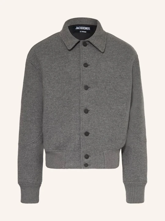 Zdjęcie produktu Jacquemus Kurtka Le Bomber Feltro grau SZARY