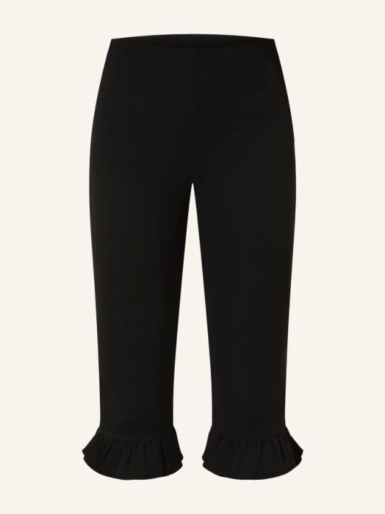 Zdjęcie produktu Jacquemus Legginsy Le Bermuda Playa Z Falbankami schwarz CZARNY