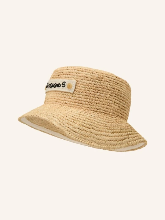 Zdjęcie produktu Jacquemus Słomkowy Kapelusz Le Bob Plage beige