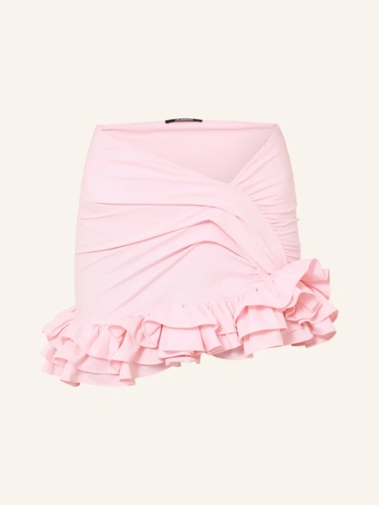 Zdjęcie produktu Jacquemus Spódnica La Mini Jupe Playa Z Falbanami rosa RÓŻOWY