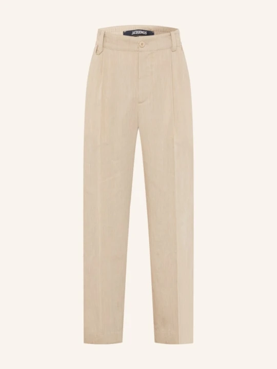 Zdjęcie produktu Jacquemus Spodnie Le Pantalon Croisiere O Regularnym Kroju Z Lnu beige