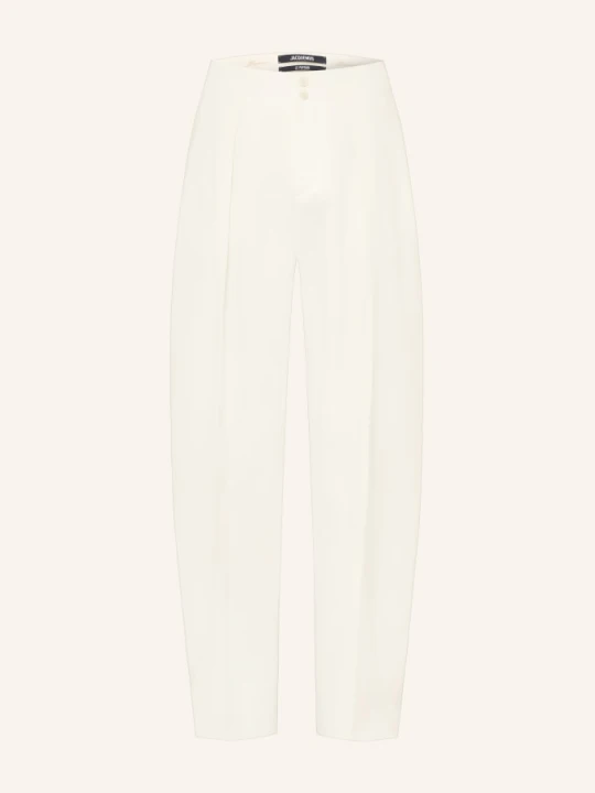 Zdjęcie produktu Jacquemus Spodnie Le Pantalon Moisson Regular Fit weiss BIAŁY