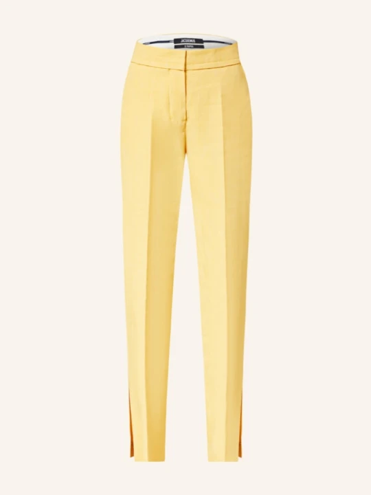 Zdjęcie produktu Jacquemus Spodnie Le Pantalon Tibau Z Lnem gelb ŻÓŁTY