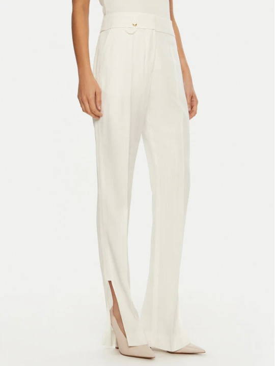 Zdjęcie produktu JACQUEMUS Spodnie materiałowe 24E241PA038 Biały Regular Fit