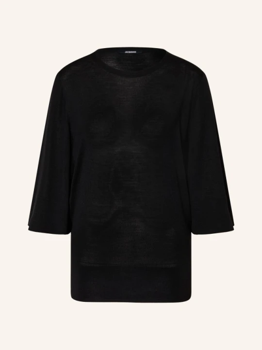 Zdjęcie produktu Jacquemus Sweter La Maille Mananco Z Rękawami 3 / 4 schwarz CZARNY