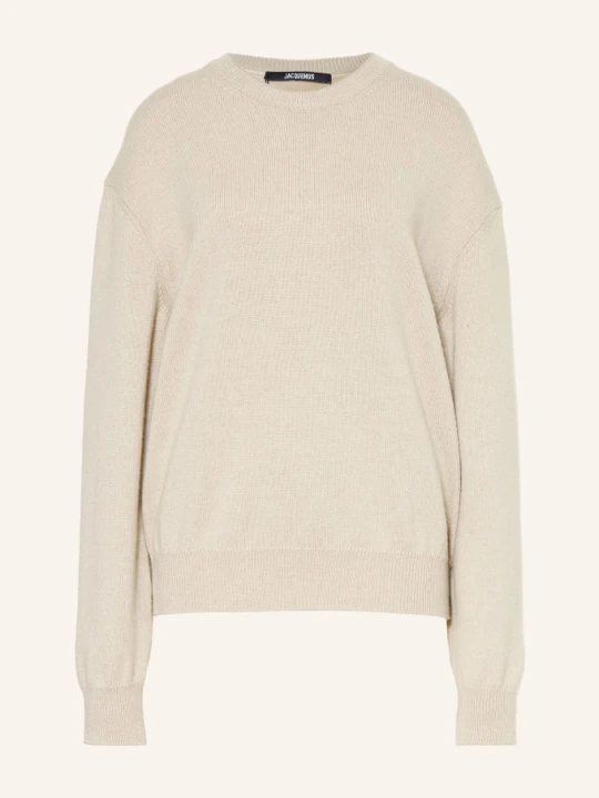 Zdjęcie produktu Jacquemus Sweter La Maille Moulin Z Wełną Merynosową beige