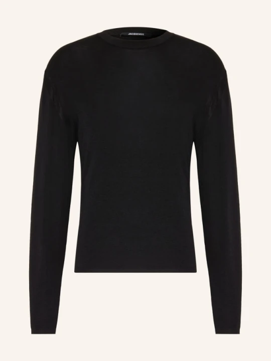 Zdjęcie produktu Jacquemus Sweter La Maille Romarin Z Wełny Merynosowej schwarz CZARNY