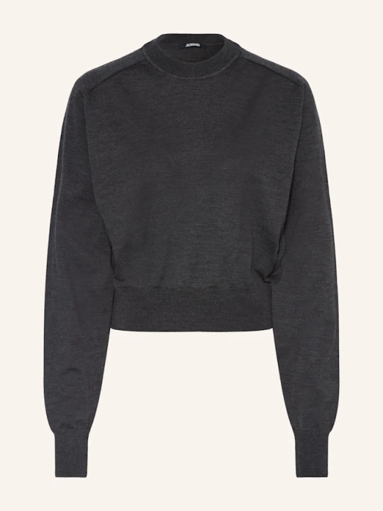 Zdjęcie produktu Jacquemus Sweter Le Sweater Brode grau CZIEMNOSZARY