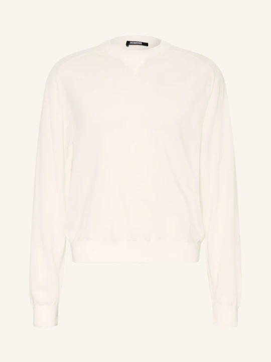 Zdjęcie produktu Jacquemus Sweter Le Sweater Brode weiss BIAŁY