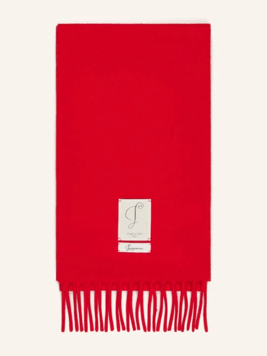 Zdjęcie produktu Jacquemus Szal L'echarpe Cavallo rot CZERWONY