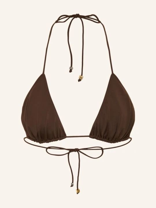 Zdjęcie produktu Jacquemus Top Bikini Typu Trójkąt Le Haut De Plage braun CIEMNOBRĄZOWY