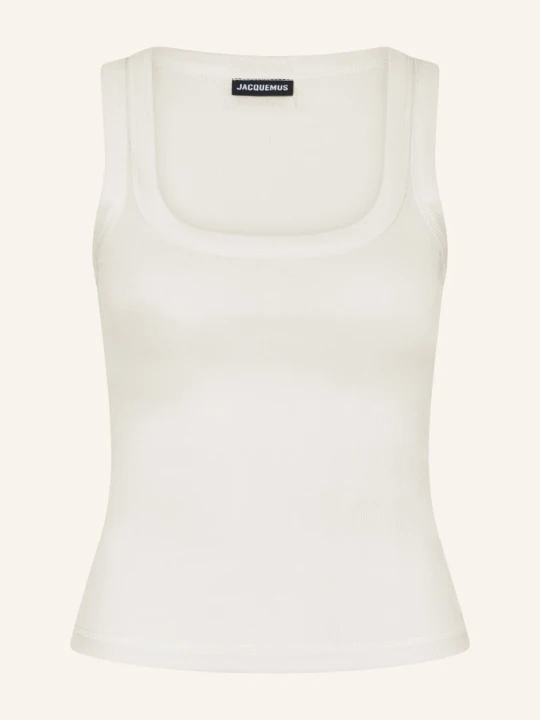 Zdjęcie produktu Jacquemus Top Le Debardeur Gros Grain weiss ECRU