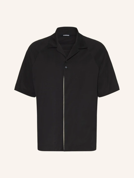 Zdjęcie produktu Jacquemus Wzorzysta Koszula La Chemise Jean Atelier Comfort Fit schwarz CZARNY