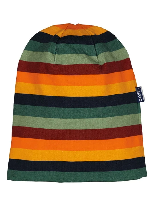 Zdjęcie produktu JAKO-O Czapka beanie w kolorze zielonym ze wzorem rozmiar: 42-44 cm