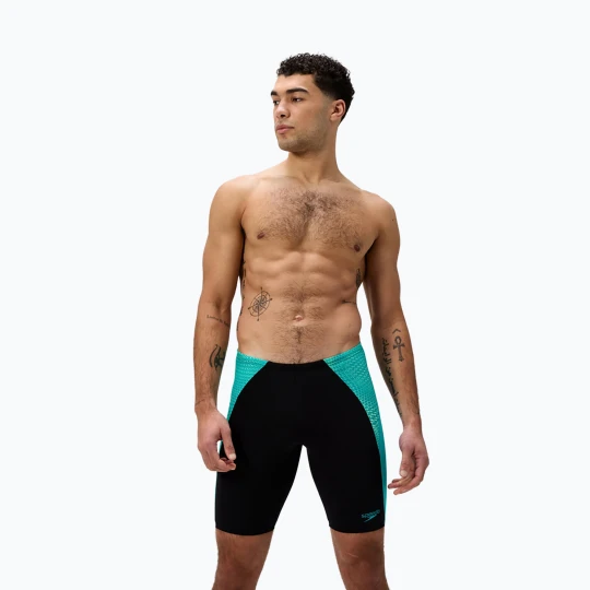 Zdjęcie produktu Jammery pływackie męskie Speedo Endurance+ MAX Splice Jammer black/turquoise gem