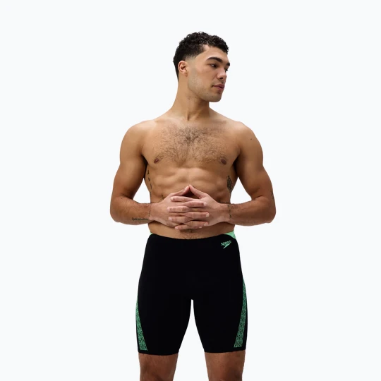 Zdjęcie produktu Jammery pływackie męskie Speedo Hyper Boom Splice black/alfalfa green