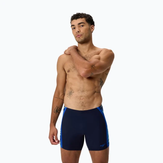 Zdjęcie produktu Jammery pływackie męskie Speedo Hyper Boom Splice Mid peacoat / deep sapphire Granatowy