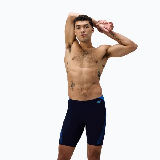 Zdjęcie produktu Jammery pływackie męskie Speedo Hyper Boom Splice peacoat / lagoon blue Czarny