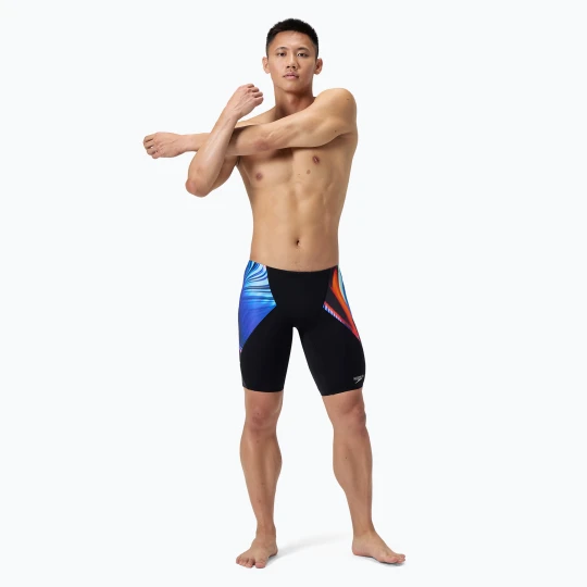 Zdjęcie produktu Jammery pływackie męskie Speedo Placement Digital V-Cut Jammer lava blur / speedo black