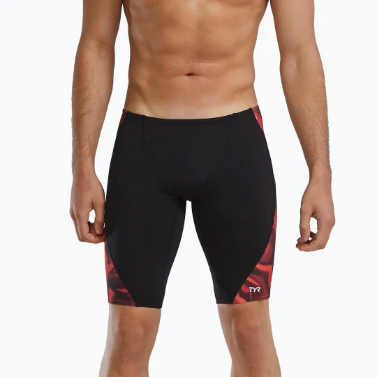 Zdjęcie produktu Jammery pływackie męskie TYR Durafast Elite Waveform Blade Splice red Czarny