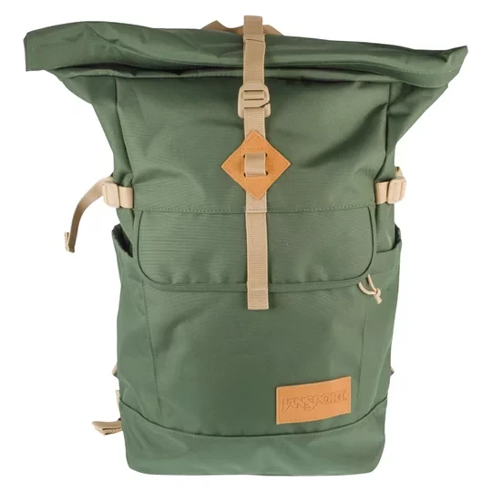 Zdjęcie produktu JanSport Hatchet Rolltop Backpack EK0A5BLG2T3, Unisex, Zielone, plecaki, poliester, rozmiar: One size