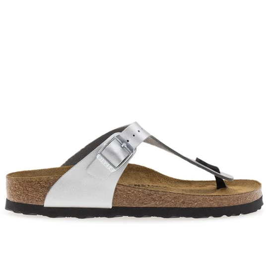 Zdjęcie produktu Japonki damskie Birkenstock Gizeh 43853 - srebrne