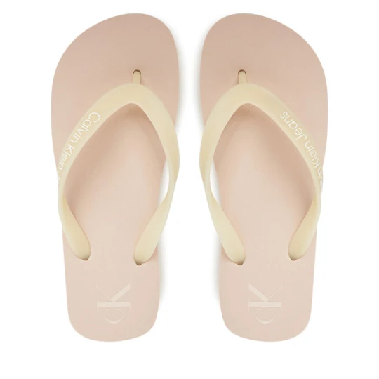 Zdjęcie produktu Japonki Calvin Klein Jeans Beach Sandal Flatform Tpu YW0YW01830 Beżowy