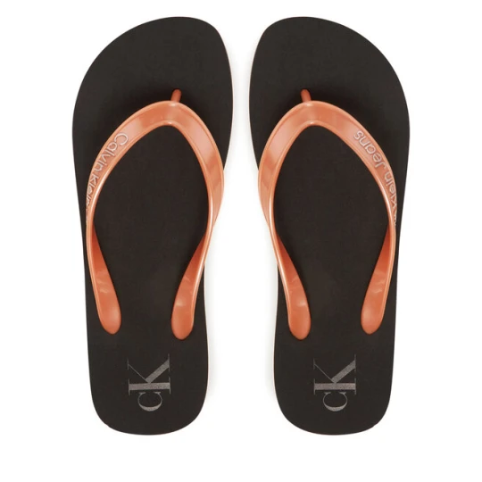 Zdjęcie produktu Japonki Calvin Klein Jeans Beach Sandal Monologo Tpu YW0YW01719 Złoty