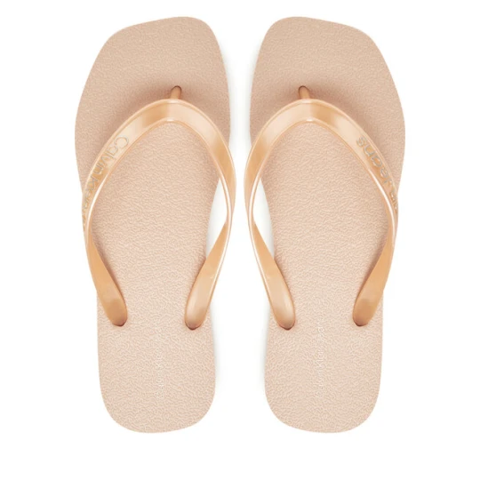 Zdjęcie produktu Japonki Calvin Klein Jeans Thong+ Tpu Metallic YW0YW01720 Różowy