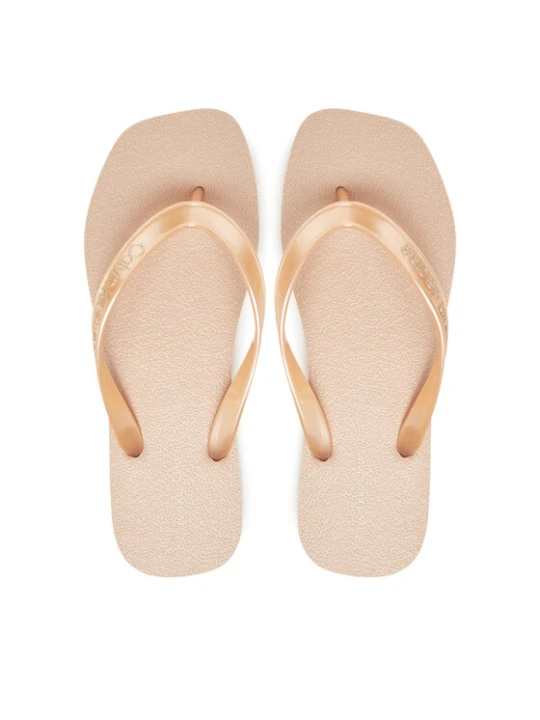 Zdjęcie produktu Japonki Calvin Klein Jeans Thong+ Tpu Metallic YW0YW01720 Różowy