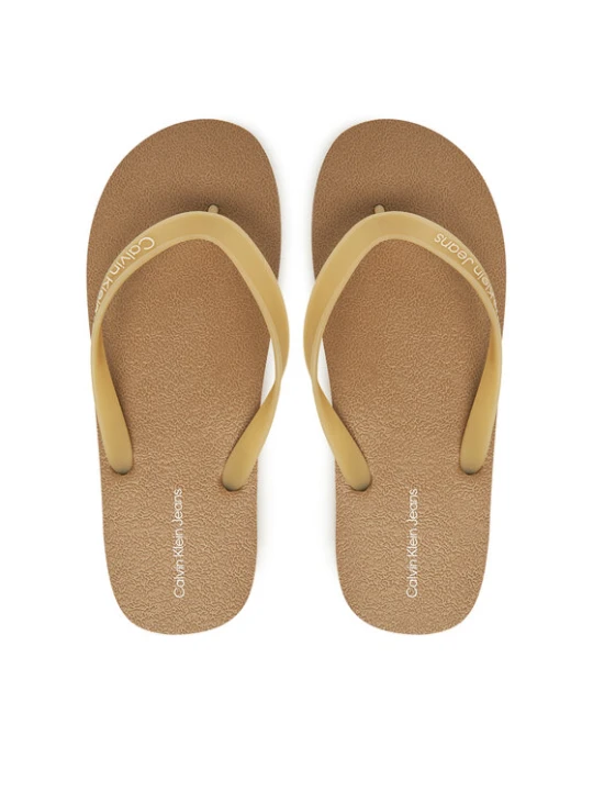 Zdjęcie produktu Japonki Calvin Klein Jeans Thong+ Tpu YM0YM01265 Beżowy