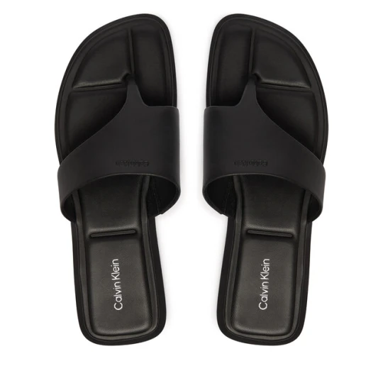 Zdjęcie produktu Japonki Calvin Klein Leather Toe Post Sandals HW0HW02866 Czarny
