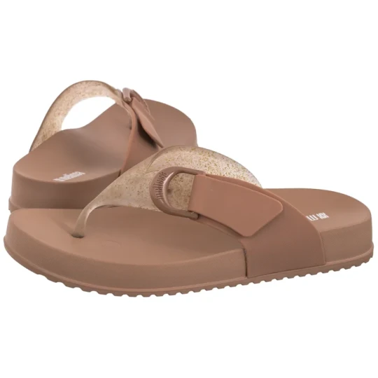 Zdjęcie produktu Japonki Cozy Thong Ad 37742 / BN748 Brown / Glass Rice Husk (ML383-a) Melissa