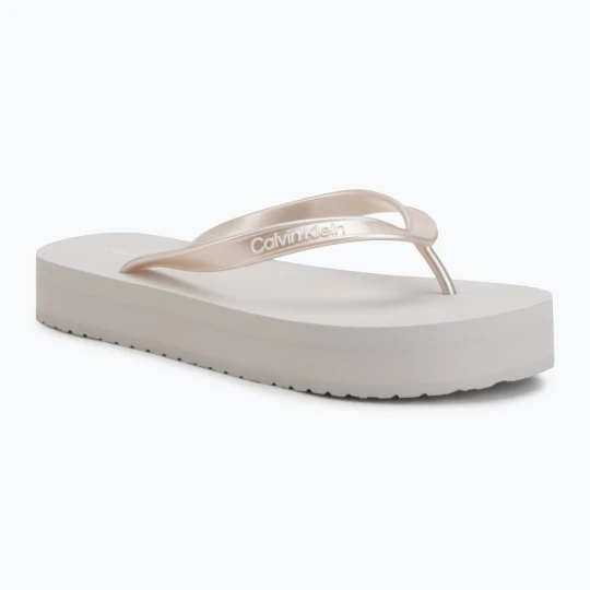 Zdjęcie produktu Japonki damskie Calvin Klein HW0HW03120 Flatform silver