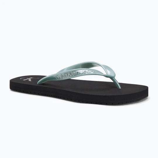 Zdjęcie produktu Japonki damskie Calvin Klein YW0YW01719 Beach Sandal Monologo Tpu black / cloud blue