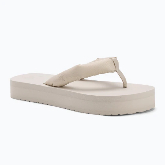 Zdjęcie produktu Japonki damskie Calvin Klein YW0YW01723 Beach Sandal Flatform Ttxr Satin triple eggshell Beżowy