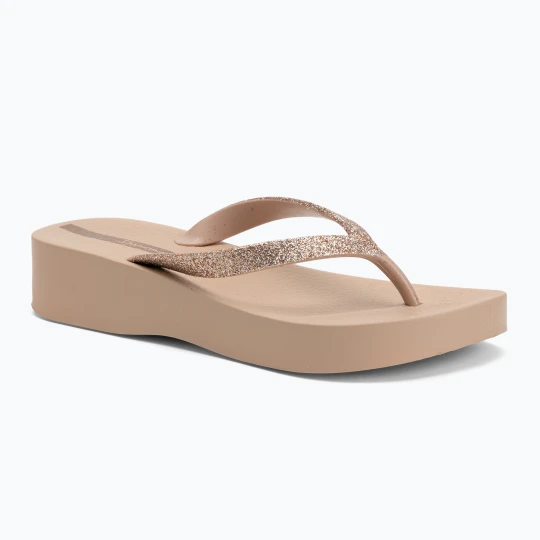 Zdjęcie produktu Japonki damskie Ipanema Mesh Chic Plat beige / glitter beige