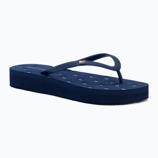 Zdjęcie produktu Japonki damskie Tommy Hilfiger Critter Print Summer preppy navy Granatowy
