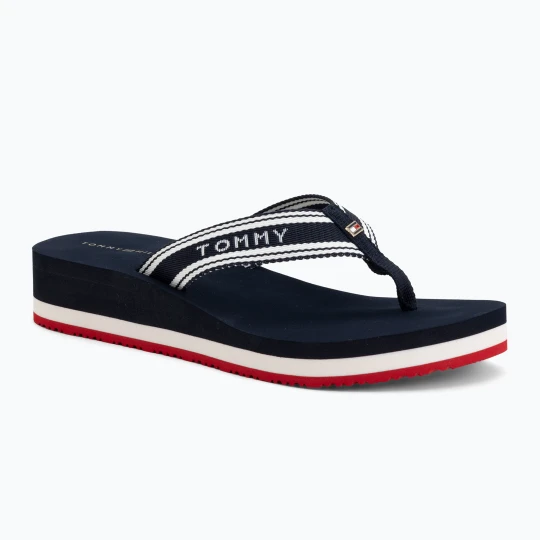 Zdjęcie produktu Japonki damskie Tommy Hilfiger Flag Print Summer Sandal rwb Granatowy