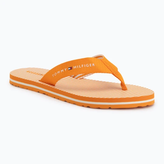 Zdjęcie produktu Japonki damskie Tommy Hilfiger Ithaca Stripe Summer orange hype