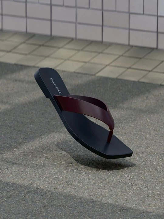 Zdjęcie produktu Japonki Even&Odd By Zalando bordowy