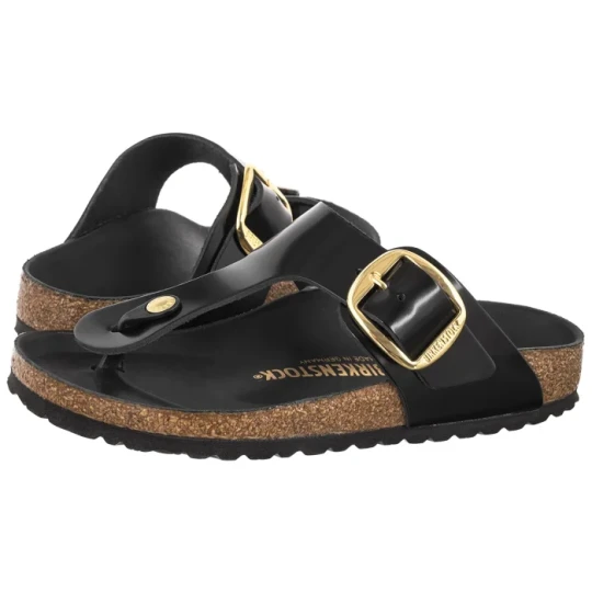Zdjęcie produktu Japonki Gizeh Big Buckle High-Shine Black Leather Patent 1021469 (BK414-a) Birkenstock
