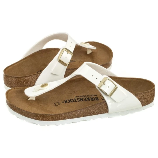 Zdjęcie produktu Japonki Gizeh BS Patent White 1005299 (BK51-b) Birkenstock